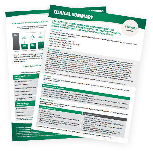 ViVaer® clinical summary